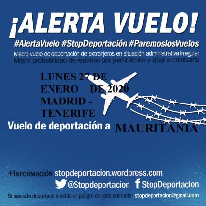 ¡Alerta! Vuelo de deportación a Mauritania