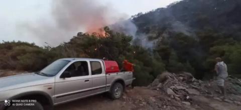 Voluntarixs de Rouvikonas luchan contra los incendios griegos 