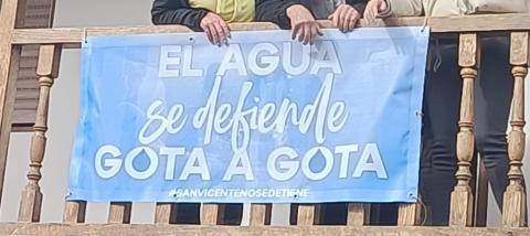 Manifiesto de la concentración "Unidos por el agua" en San Vicente de Toranzo