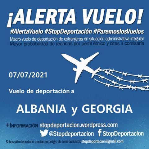 ||ALERTA|| Vuelo deportación ALBANIA/GEORGIA 07/07/2021