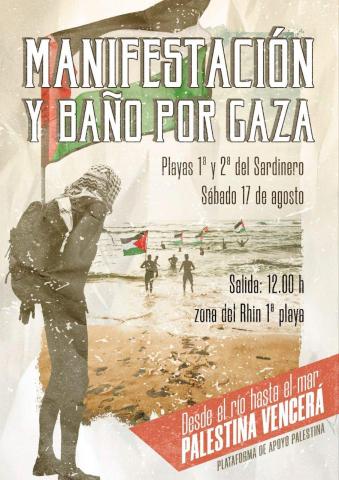 ¡Baño por Gaza! Resistencia y solidaridad en las playas del Sardinero