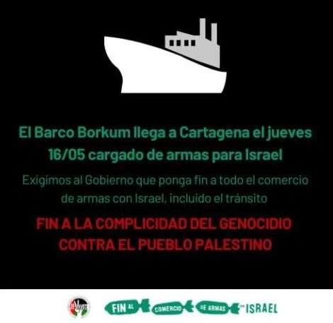 Cartagena: Barco con armamento militar rumbo a Israel