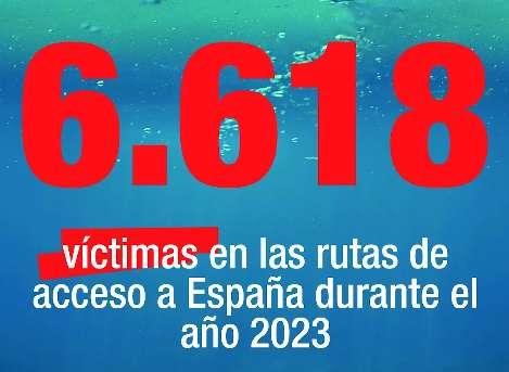 6.618 personas han muerto en 2023 tratando de alcanzar nuestras costas