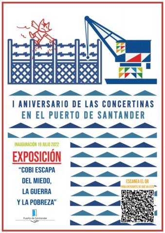 Concentración por la retirada de las concertinas del Puerto de Santander