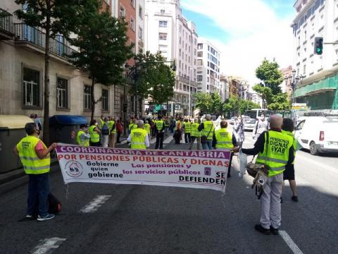 Comunicado de la Coordinadora Cántabra por las Pensiones Públicas