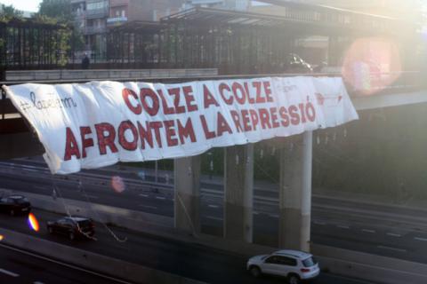 Acción de presentación de «Codo a codo. Afrontemos la represión»