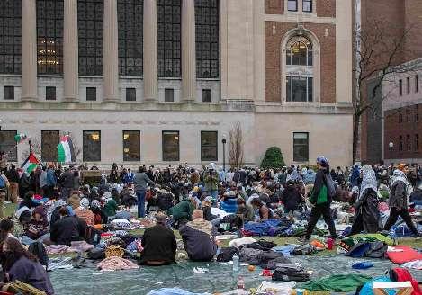 Envíos desde el Campamento de Solidaridad en la Universidad de Columbia: «Es un honor ser suspendida por Palestina»