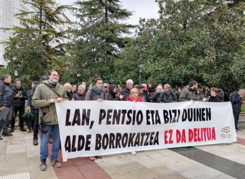  Penas de nueve meses por participar en la huelga general convocada en Hego Euskal Herria en enero de 2020