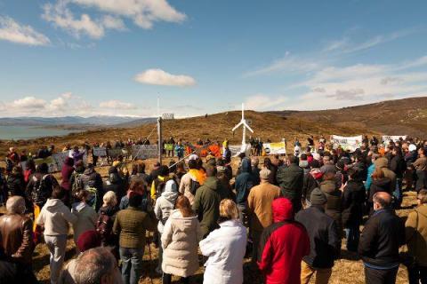 Otro texto leído en El Escudo durante la concentración contra la innecesaria y nefasta industria eólica 